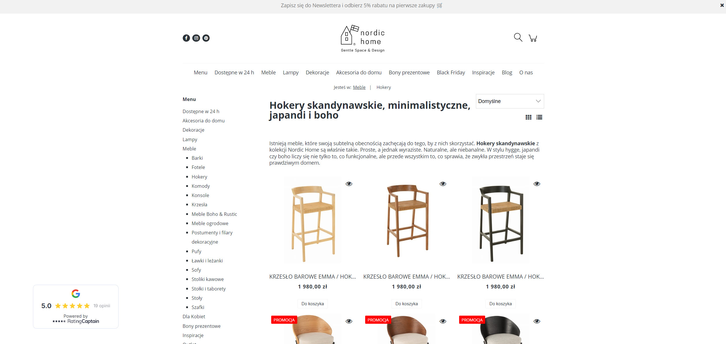 Hokery skandynawskie do małej kuchni. Sprawdź, które modele nie zajmują dużo miejsca