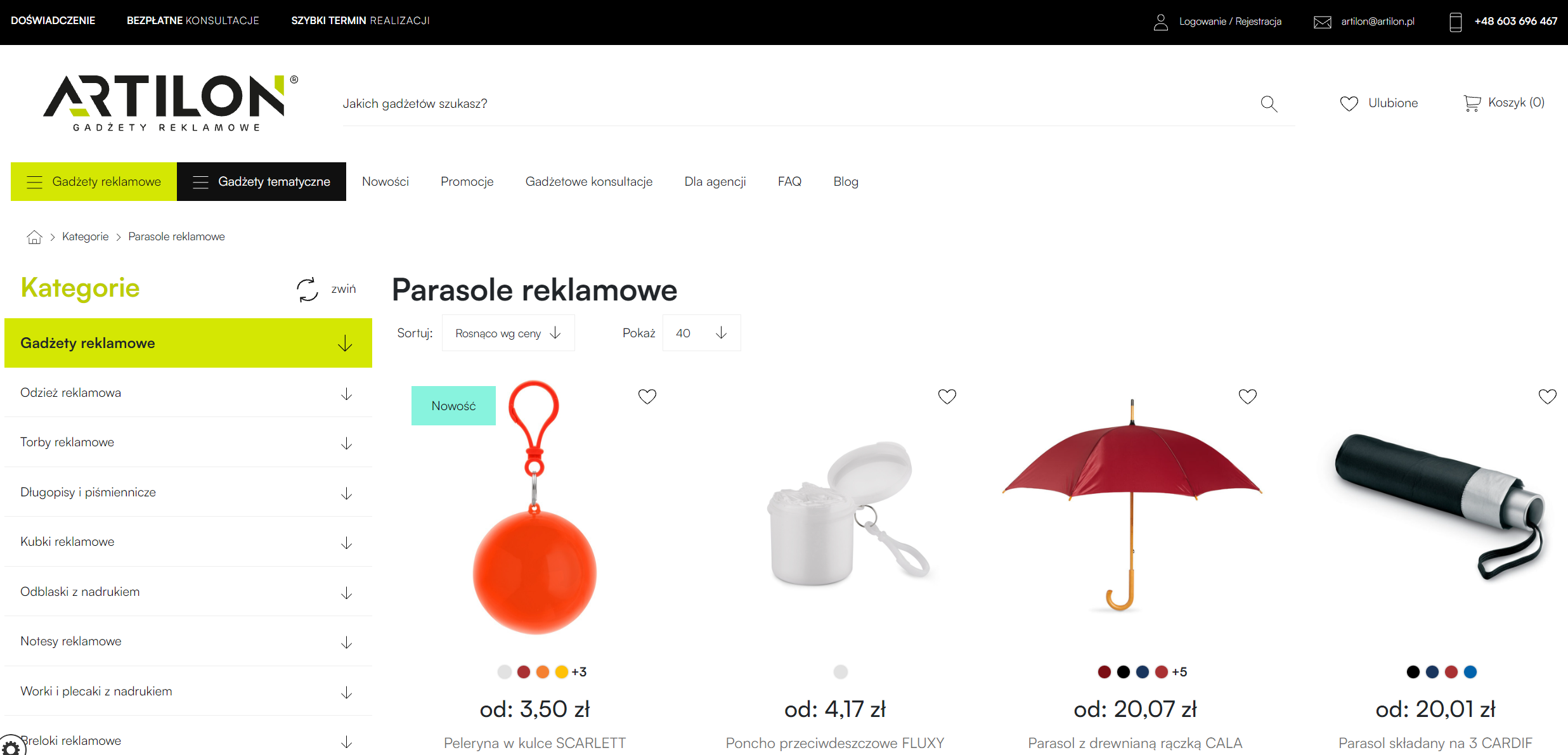 Parasole reklamowe w hotelach, restauracjach i kawiarniach