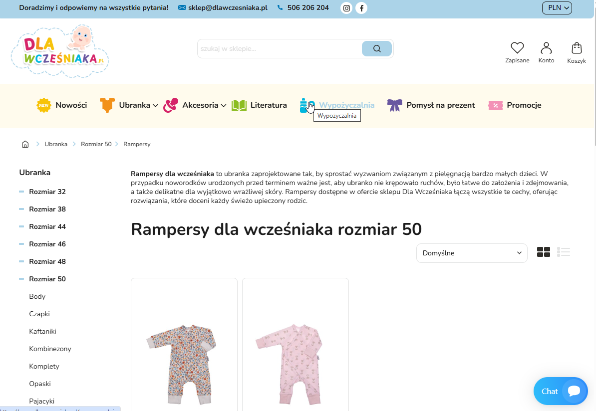 Rampersy rozmiar 50 a body - czym się różnią i które wybrać na początek?