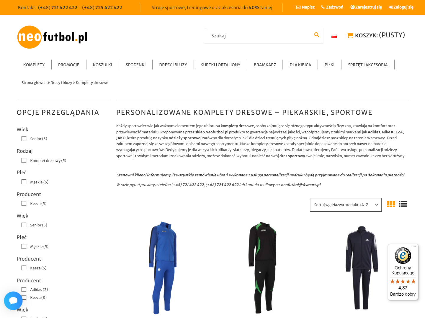 Komplety piłkarskie z personalizacją - stwórz strój, który wyróżni Twoją drużynę
