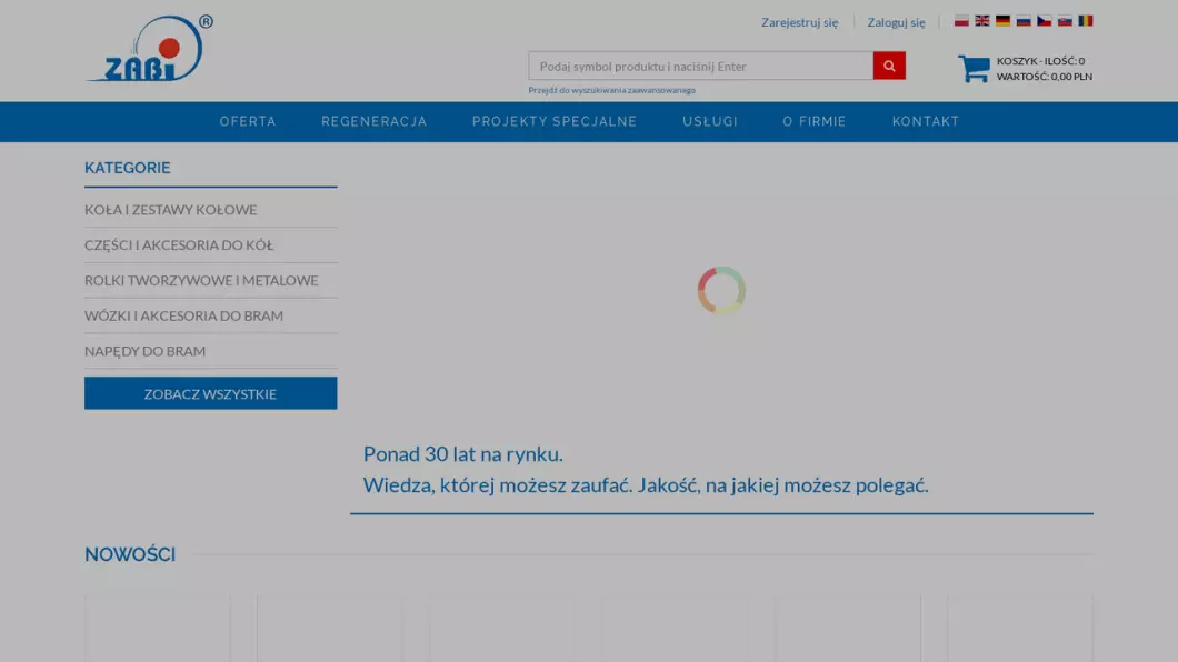 Zrzut ekranu strony